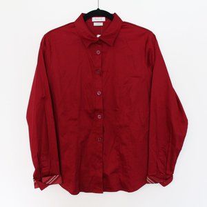 Red Button Up Shirt